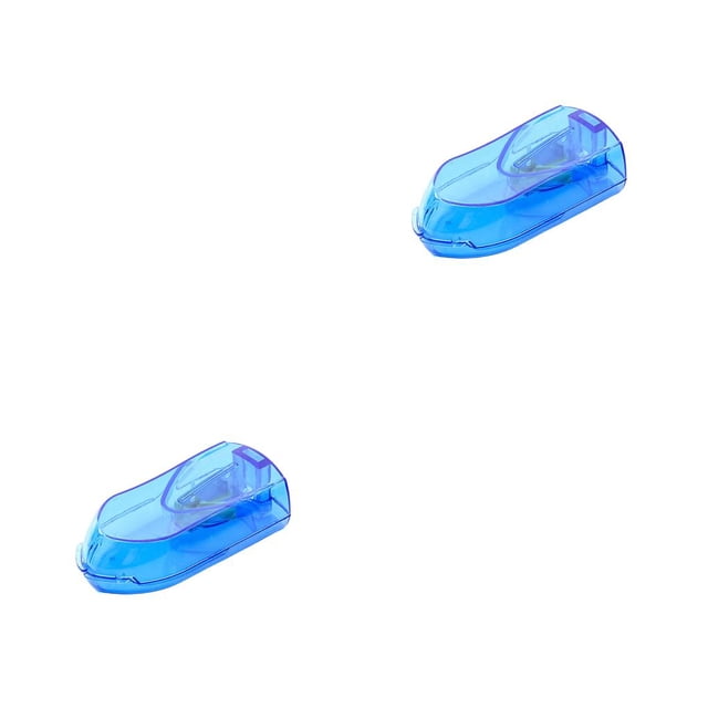 ZheElen Plastic Pill Refillable Splitter Portable Tablet Manual Crusher Reusable Storage Box Personal Organizer Blue 2Set
