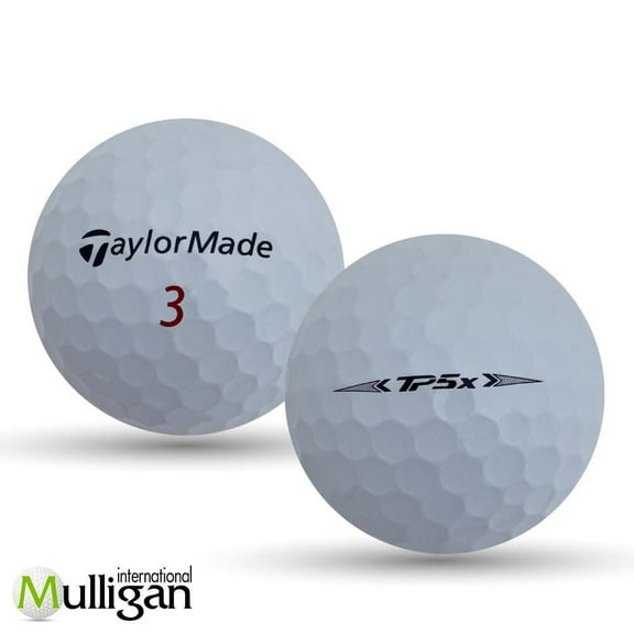 Mulligan - 48 balles de golf récupérées Taylormade TP5x 5A , Blanc