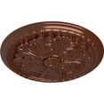 thumbnail image 3 of Ekena Millwork 17 1/8"OD x 1 1/2"P Washington Ceiling Medallion (Fits Canopies up to 2 7/8"), Hand-Painted Copper Penny, 3 of 6