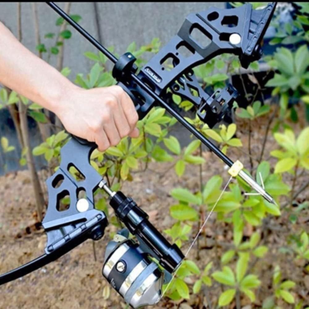 AME Bowfishing Kit 40lbs Recurve Bow Arrow Fishing Reel Archery Straight Bow Hunting