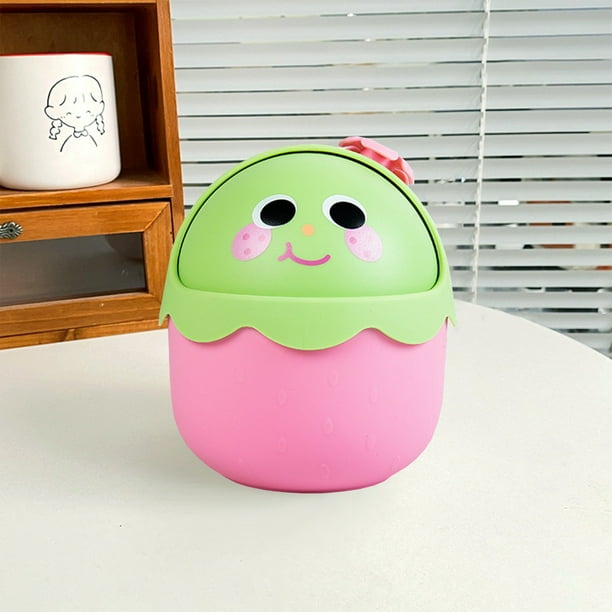 Escritorio Hogar Pequeño Cubo de Basura Mesa de Centro Mesa con Tapa Lindo Dormitorio Mesita de Noche Almacenamiento de Papelería Pequeña Caja de Almacenamiento