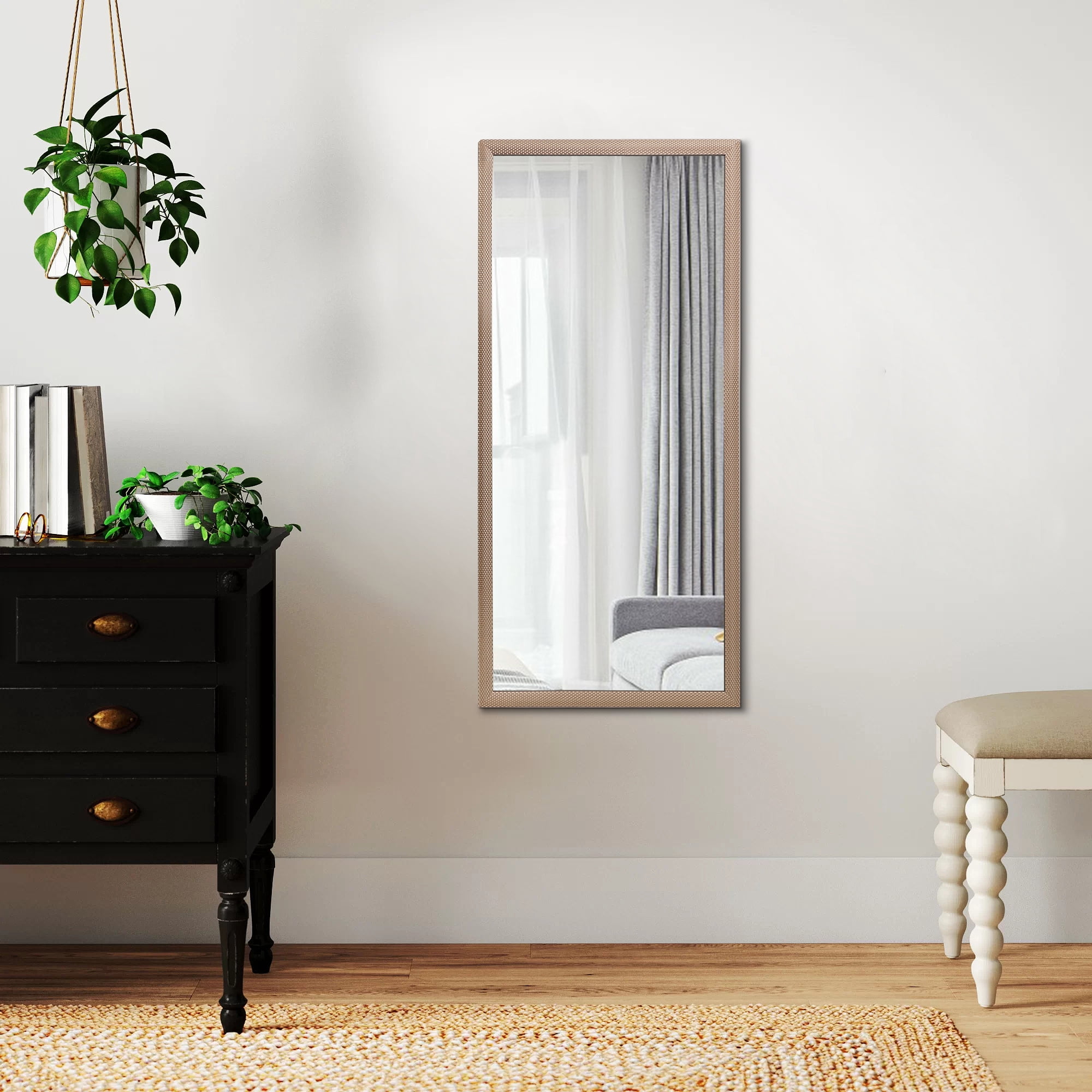 43"*16" Full Length Body Dressing Mirror Hanging Mirror for Bathroom Gold