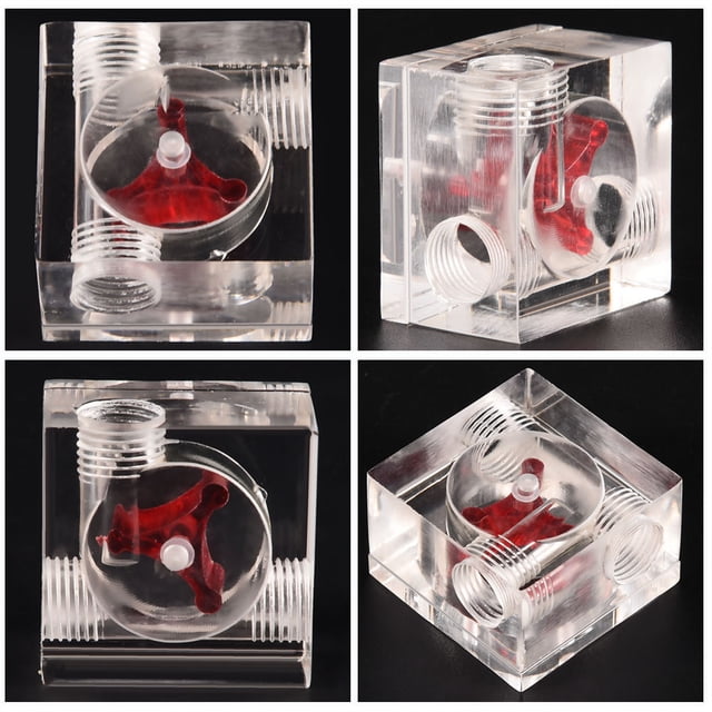 Medidor de flujo de vía, medidor de flujo de 3 impulsores Medidor de flujo de refrigeración por agua para PC Valor excepcional