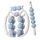 thumbnail image 4 of Rodillo de masaje para piernas, masajeador de mano de 360 degree para relajación muscular. azul blanco, 4 of 9