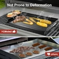 YORKING 25" x 16" Nonstick Coating Griddle Flat Top Grill Plate, Carbon