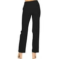 thumbnail image 3 of Women's Classic Straight-Leg Woven Dress Pants for Office and Work, 3 of 5