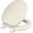 Biscuit/Linen, variant on Mayfair 274521 Round White Soft Toilet Seat
