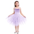 thumbnail image 2 of IBTOM CASTLE Kids Toddler Girls Princess Ballerina Dress Pageant Birthday Party Prom Wedding Formal Short Gown 3-4 Years Purple, 2 of 8
