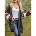 thumbnail image 4 of CUPSHE Women's Striped Rib Knit Pocket Open-Front Cardigan,Sizes S-XL, 4 of 8