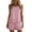 Pink, variant on TEAJOPSUU Women's Ruffle Trim 2 Piece Outfit Lounge Sets Sleeveless Crew Neck Top Drawstring Ruffle Shorts 2PC Sets Relaxed Fit Casual Pajama Outfit Blue