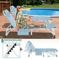 thumbnail image 3 of MOPHOTO Heavy Duty Tanning Chair with Face Hole, Adjustable 5-Position Folding Chaise Lounge Chairs for Outside, Portable Lay Flat Beach Lounge Chair for Outdoor Sunbathing Beach Pool Lawn Camping, 3 of 10
