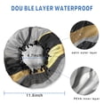 thumbnail image 3 of Shower Caps,Black White Gold Marble Pattern Waterproof Shower Cap for Women 4 Pieces,Double Reusable Hair Cover for Shower PEVA Elastic Stretch Hem, 3 of 7