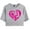 Gray, variant on AJ Lee Merch Heart Logo T-Shirt For Women&Girls Midriff Short Sleeve Summer Clothing Vest Tee