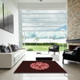 thumbnail image 7 of Ahgly Company Machine Washable Indoor Rectangle Transitional Chocolate Brown Area Rugs, 7' x 10', 7 of 7
