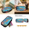 thumbnail image 5 of Jeiento Sea Turtle Backpack Set 5 Pcs Cartoon 17 Inch Waterproof Backpack with Lunch Bag Pencil Pouch for 9-12 Years Old Middle School Kids School Bags, 5 of 7