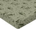 thumbnail image 2 of Ambesonne Fishing Fitted Sheet, Fisherman Boat and Trouts, Full Size, Dusk Army Green, 2 of 3
