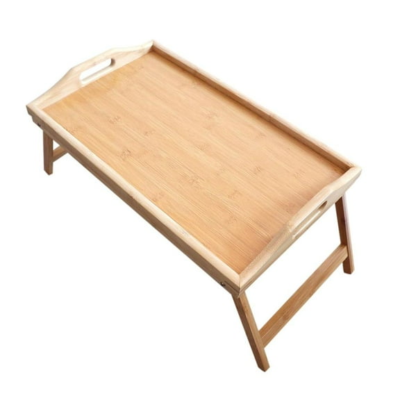 Fnyoxu Bed with Laptop Table Lazy Dining Table Student Dormitory Table Folding Table