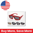 thumbnail image 2 of 5 pieces   Bold Square Frame Sunglasses - Retro Fashion Statement Eyewear, 2 of 4
