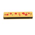 thumbnail image 2 of Yellow Wood Harmonica for Kids Beginners with Adorable Fruit Pattern Portable Musical Toy for Playing 7 Inches, 2 of 9