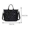 thumbnail image 3 of Bolso Bandolera para Mujer Bolso Hobo Informal Bolso Compras (negro), 3 of 9