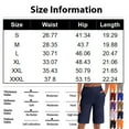 thumbnail image 3 of WTOBBY Women's High-Waisted Slimming Leggings Style Bermuda Shorts, Plus Size Elastic-Waisted Design for Casual Wear or Light Workouts,Navy M, 3 of 4