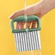 thumbnail image 5 of Cortador de patatas Yuarrent Rebanador ondulado mango antideslizante Cocina y Comedor verde, 5 of 6