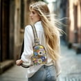 thumbnail image 5 of FORMRS Womens Crossbody Sling Bag Travel Daypack Shoulder Chest Backpack, Blue Floral, 5 of 7