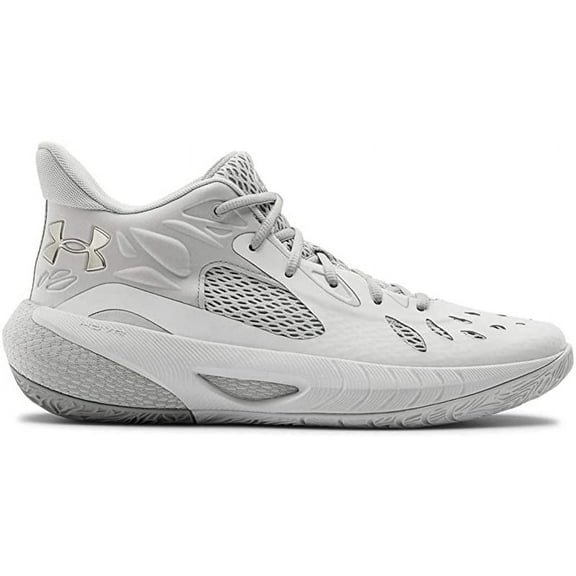 Under Armour Men's HOVR Havoc 3 Basketball Shoes, White, 5 D(M) US