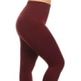 thumbnail image 4 of Women's Plus Size Banded Waist Leggings with Fleece Lining, 4 of 6
