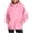 Pink, variant on Ayfxijin Womens Oversized Hoodies Casual Long Sleeve Fleece Sweatshirts Pullover Sweaters Teen Girls Preppy Clothes
