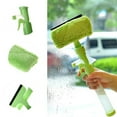 thumbnail image 1 of 4 In 1 Window Cleaning Tool for Glass Squeegee Brush Spray Bottle Microfiber Washer Head Double Window Cleaning Squeegee Glass Cleaner for Home and Car Windows, 1 of 4