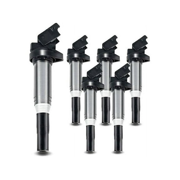 Ignition Coil Kit 6 - Compatible with 2011 - 2016 BMW X5 2012 2013 2014 2015