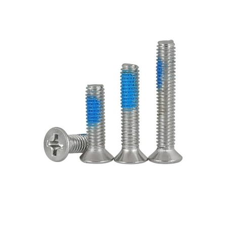 (50pcs) 304 Stainless Steel Cross Head Dispense Anti-Dislodging Bolts M1.2x3mm