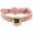 Pink, variant on Visland Pet Collar Adjustable Wear-resistant Soft Bone Patterns Pet Cat Dog Bell Collar Pet Supplies