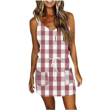 

YanHoo Women s Summer Dresses 2023 Boho Floral Print Beach Sleeveless Mini Dress Beach Tank Sundresses