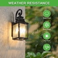 thumbnail image 3 of Outdoor Wall Lantern, Porch Lights Wall Mount Lamps Waterproof Aluminum With Frosted Glass, for Outside House Deck Patio Garage Lighting, 1pcs, 3 of 9