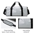 thumbnail image 3 of Small Gym Bag , Workout Bag for Sports and Weekend Getaway, with Shoe and Wet Clothes Compartments-Silver gray, 3 of 6