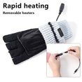 thumbnail image 3 of Injueey Guantes sin dedos de tela otoño suave hombres mujeres portátil carga USB manoplas lavables para el hogar Protector de manos regalo Suministros térmicos gris claro, 3 of 6
