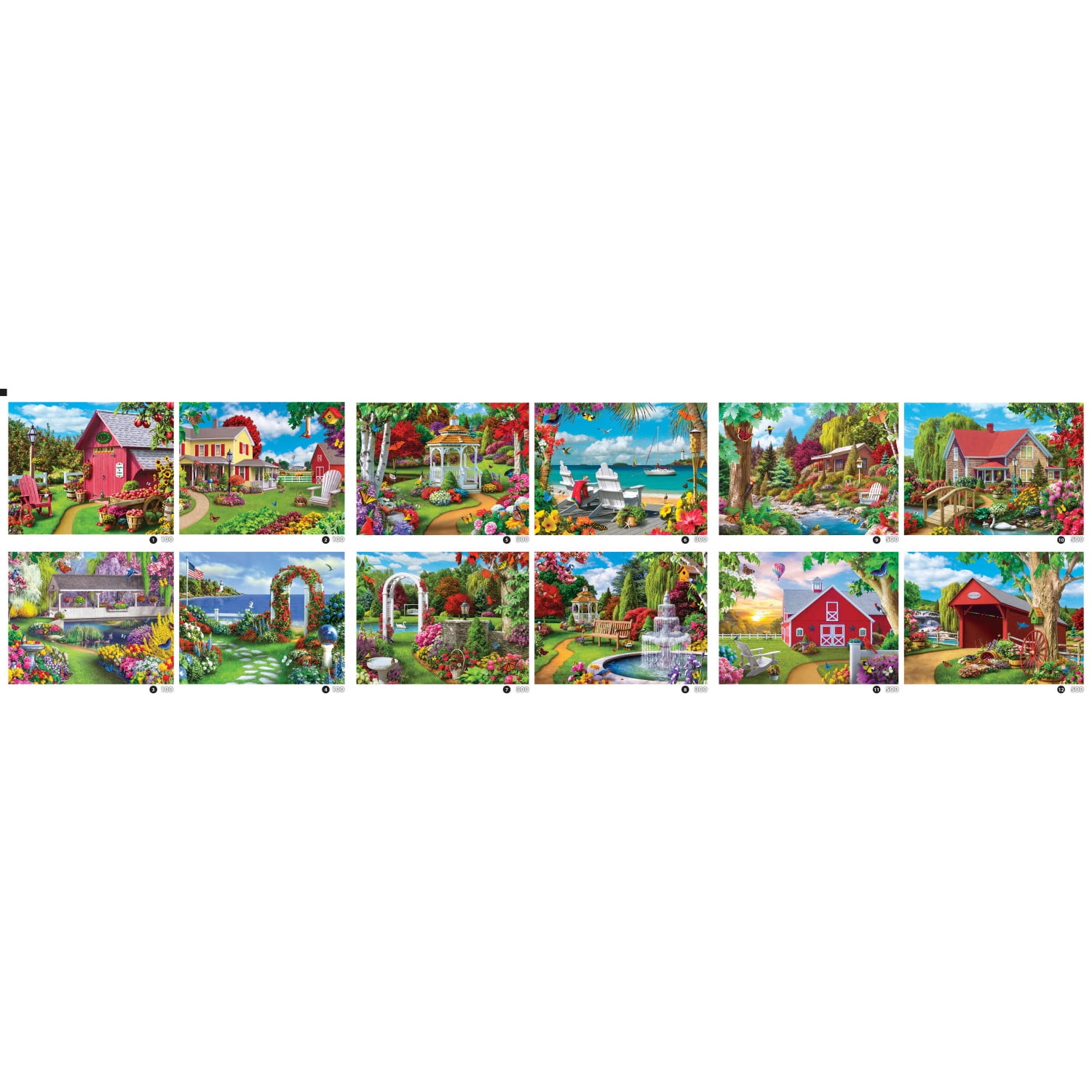 MasterPieces 12 Pack Jigsaw Puzzles - Alan Giana 12-Pack Bundle
