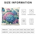 thumbnail image 5 of COMIO Spring Floral Pillow Covers Hydrangea Flowers Seasonal Decorative Indoor Throw Pillow Covers Cushion Cover for Home Decor Bedroom Living Room Couch Sofa Bed White, 5 of 5