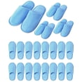 thumbnail image 1 of Pantuflas desechables Twistover Twistover para niños, 12 pares, azules, 1 of 7