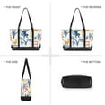 thumbnail image 6 of FORMRS Canvas Laptop Tote Bag for Women with 15.6" Computer Compartments Shoulder Handbag, Tropical Jungle Vibes, 6 of 7