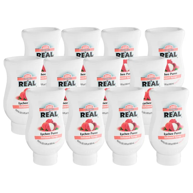 Real Sirop Infusé à la Purée de Litchi / 16,9 fl oz