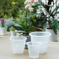 thumbnail image 4 of Resin Mesh Pot Clear Orchid Flower Container Home Gardening Decor, 4 of 4