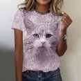 thumbnail image 2 of Pompotops T-Shirt à Manches Courtes et Col Rond Imprimé Mode pour Femmes, 2 of 6