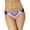 Printed Multi, variant on California Waves Women’s Strappy Hipster Bikini Bottoms Swimsuit, Printed Multi, Small