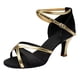 thumbnail image 2 of Zapatos de baile latino para niña, zapatos de satén con tacón medio, zapatos de baile de Tango para fiesta Wmkox8yii hfjk4458, 2 of 4