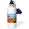 3dRose Belize, Caribbean Sea. Kayaking on the barrier reef., Sports Water Bottle, 21oz