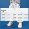 thumbnail image 3 of XUNKUSGA Girls Pants Baggy Cotton Pull Up Kids Harem Pant Breathable Tropical Print Loose Casual Trousers with Elastic Waist Long Pants for Boys Girls,Purple,6 Years, 3 of 6
