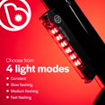 thumbnail image 4 of Brightz GoBrightz LED Bike Frame Light, 4 Light Modes, Underglow Effect, Red, 4 of 6